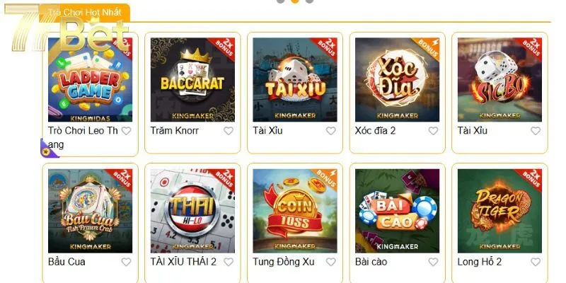 Đôi nét về sảnh cược game bài tại nền tảng 77BET